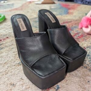 Steve Madden Black Platform Women's Shoes